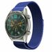 Merkloos / Sans marque Huawei Milanees bandje - blauw - 46mm