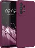 kwmobile telefoonhoesje geschikt voor Samsung Galaxy A33 5G - Hoesje met siliconen coating - Smartphone case in bordeaux-violet