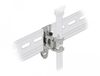 Delock Shield Clamp for DIN Rail - Cable diameter 3 - 8 mm