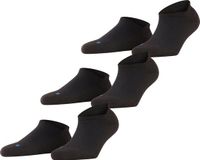 FALKE Cool Kick Bundle 3-Pack sneakersokken unisex zwart - maat 37-38