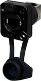 Rean AV RRE8F-Z-011-1 RJ45 Feedthrough, 90° up, IP65 Airtight, Black, 1 pc