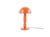 Lampe en bois et métal orange