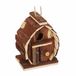 Relaxdays Decoratief Vogelhuisje van Dennenhout, 14,5 x 10,5 x 7,5 cm (h x b x d), Tuindecoratie, Hangend Nestkastje, Natuur