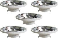 SIGMALED LIGHTING AR111 LED SPOT G53 14W Warm Wit Licht (3000K) 12V AC/DC 1000 Lumen Verpakking van 5