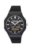 TOUS Analoog/digitaal horloge van staal met Bet nylon armband