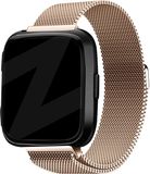 Bandz Milanese loop band geschikt voor Fitbit Versa / Versa 2 - Roségoud