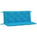 Coussin de banc de jardin lot de 2 bleu clair tissu Oxford