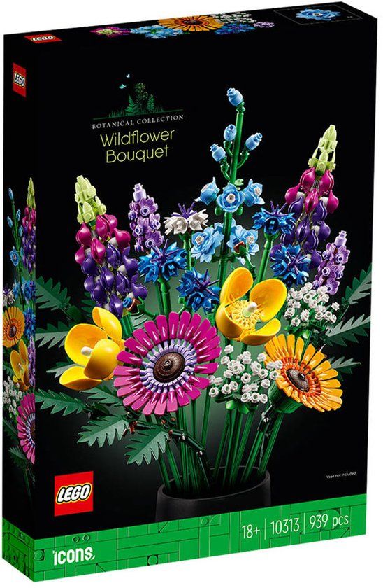 LEGO Icons Wilde Bloemen Boeket 10313 - Botanical Collection - Bouwset voor Volwassenen