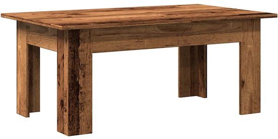 vidaXL Salontafel 100x60x42 cm bewerkt hout oud houtkleurig