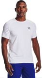 Under Armour UA HG Armour Fitted SS-WHT Heren Sportshirt - Wit - Zwart - XXL