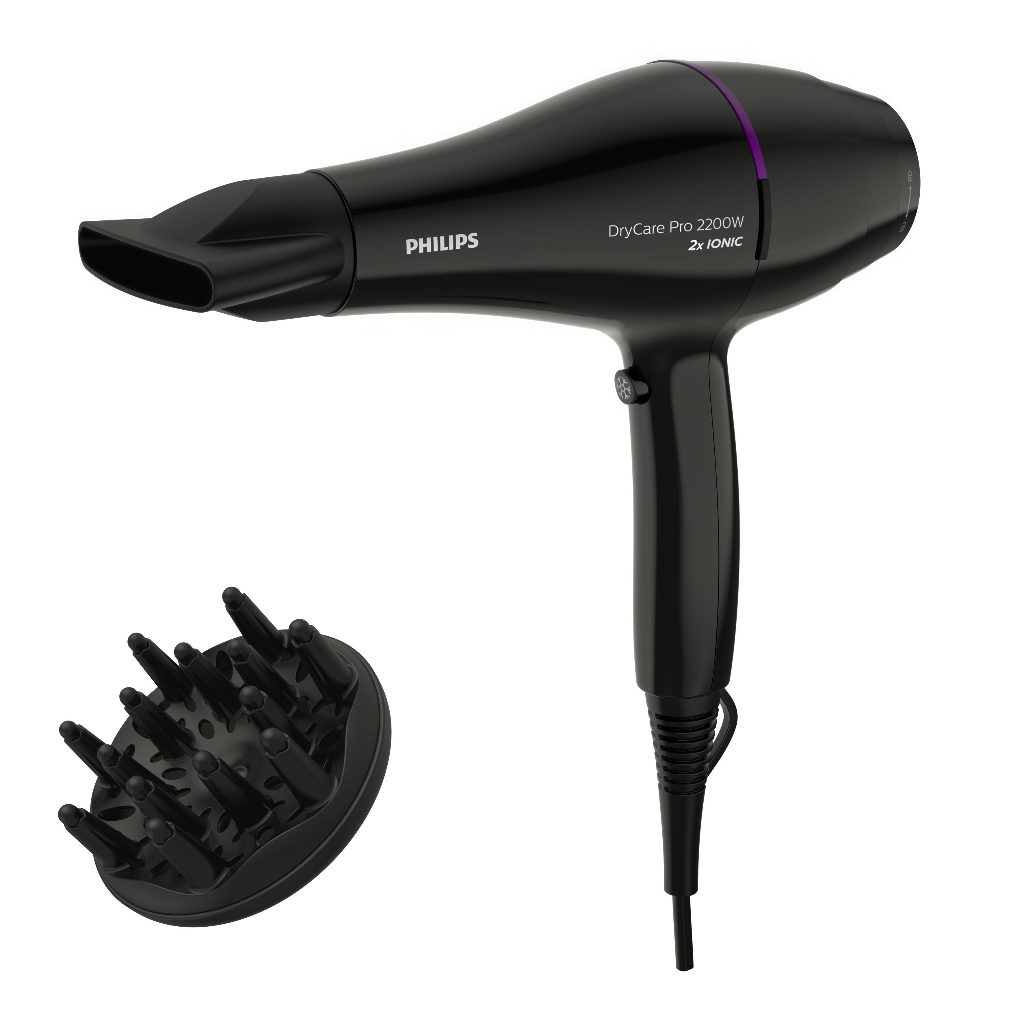 Philips DryCare Pro BHD274/00 - Föhn - 2200W - Zwart