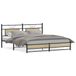 vidaXL Bedframe Metaal Sonoma Eiken 193x201 cm