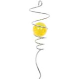 HQ Invento Crystal Twist 27 cm geel - mobiel metaal glazen bol