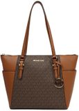 Michael Kors Charlotte Handtas Tote - Brown Handtekening