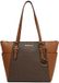 Michael Kors Charlotte Handtas Tote - Brown Handtekening