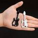 Merkloos 2-delige gitaar sleutelhanger multitool