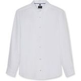 OLYMP Casual Regular Fit Linnen Overhemd wit, Effen