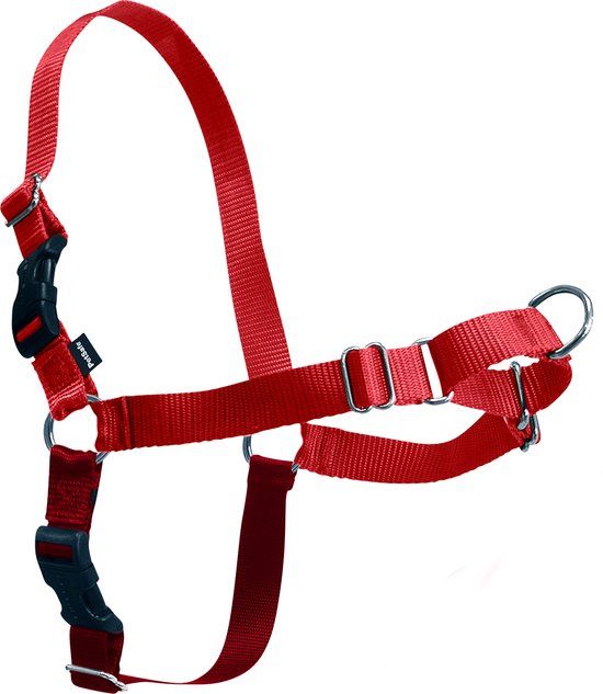 Petsafe Easy Walk hondenservies, inclusief 1,8 m linnen, trekt niet uit, hoog draagcomfort, eenvoudig aan- en uittrekken, Extra groß, rood