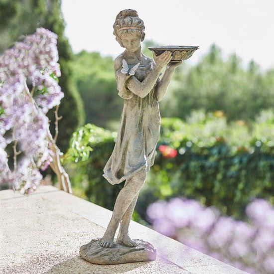 LOBERON Sculptuur Malia antiekgrijs