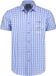 Haus Huberts Oktoberfest Overhemd Heren - Tiroler Heren Blouse - Korte Mouwen - Blauw-Wit - Maat L