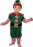 FUNIDELIA Kerstmis Elf Kostuum voor baby - Maat: 80 cm
