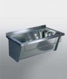 Franke Sirius uitstortgootsteen met rooster 50x40cm RVS