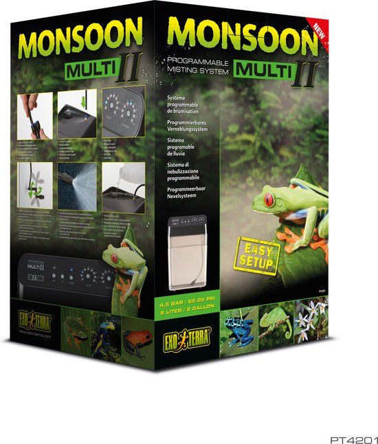 Exo Terra Monsoon Multi II - Programmeerbaar bewateringssysteem - 8 liter