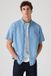Levi's Chemise à manches courtes Authentic - Homme - M - Bleu / Eli Medium Blue Wash