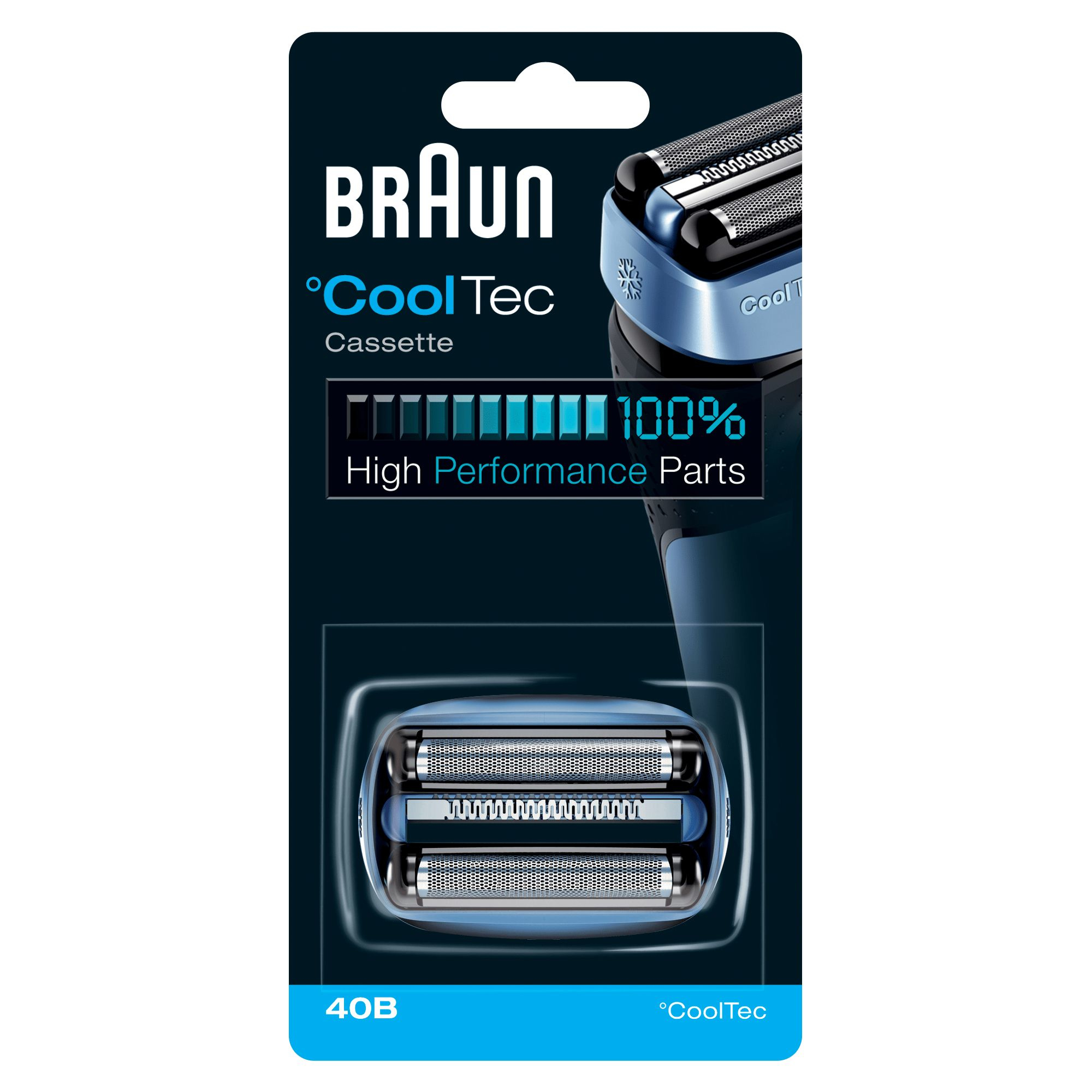 Braun CoolTec vervangend onderdeel 40B blauw