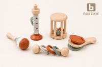 BOECKIE Muziekinstrumenten Set 5-delig - Houten Montessori Speelgoed