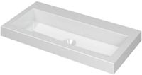 Wastafel INK Dock Wastafel Polystone Zonder Kraangat - 800x400x60 mm - Glans Wit