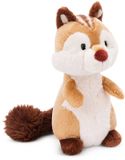 Knuffel Nici Chipmunk Jojo Zit Op Een Teddybeer 27 Cm Beige Green Kinderen