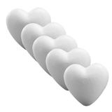 Rayher hobby materialen Forme en polystyrène - 5x pièces - cœur - 15 cm - figures créatives à décorer