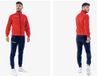 GIVOVA Trainingspak Torino Rood/Navy Blauw Kinderen Polyester Maat 140