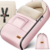 KIDIZ® Voetenzak voor Autostoeltje en Buggy met Ritssluiting - Baby Slaapzak Deken voor Maxi-Cosi & Wandelwagen / Kinderwagen - Roségoud