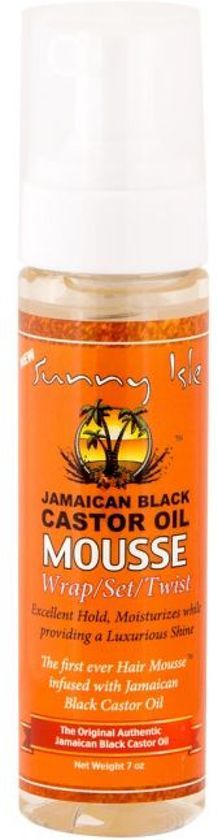 Sunny Isle Jamaican Castor Oil Mousse Wrap and Set Twist 207ml