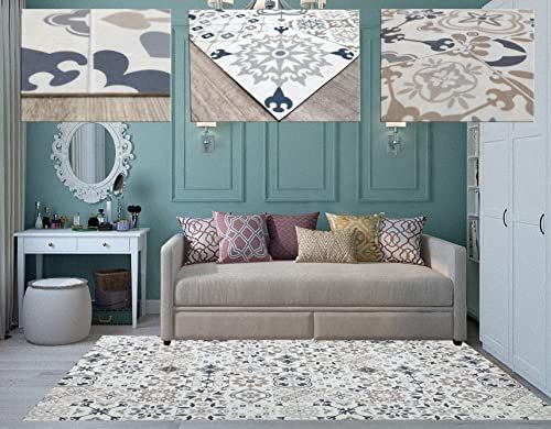 Tadi & Imperio1979 Hydraulische vinyl tapijt - Meerkleurig - Keuken, hal, toilet, slaapkamer - Antislip