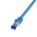 Logilink C6A096S RJ45 CAT 6A S/FTP 10,00 m bleu 1 pièce