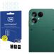 3MK Protection Film de protection pour caméra arrière pour Fairphone 6, Verre trempé, Lot de 4 pièces, Transparent