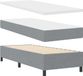 vidaXL Boxspringbed met hoofdeinde, lichtgrijs, 80 x 200 cm, stof