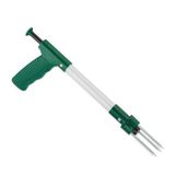 Merkloos Relaxdays onkruidtrekker - lengte: 37 cm - groen-zilver