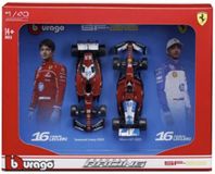 Bburago F1 Ferrari SF-25 2025 Hamilton Diecast Auto Twin Pack 1:43