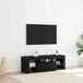 Prolenta Maison Exclusive - Meuble TV, dimensions 120 x 35 x 40 cm, finition noire imitation chêne, fabriqué en panneaux de particules