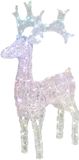 Decoration de Noël Lumières de Noël figurine - renne - 80 leds - couleurs arc-en-ciel - 45 x 16 x 75 cm - figurines éclairées