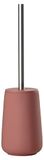 Zone Denmark Nova Toiletborstel met Houder - WC Borstel Vrijstaand - Toilet & Badkamer Accessoires - Porselein - 37 x 10,3 cm - Peach Red (rood)