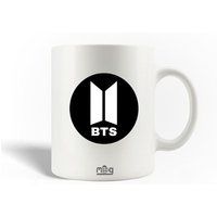 Keramische mokken maniacase, Bangtan Sonyeondan BTS Logo Wit
