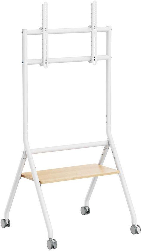 AISENS FT86FE-331 TV-beugel 86" 37" 80 kg Wit, Hout