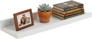 Merkloos Wandplank zwevend - 50 cm breed - hout - wit