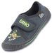BECK Huisschoenen 'Dino' navy / lichtgroen