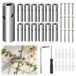 Clôture de fil 12 pièces - Système de clôture de fil robuste - Acier inoxydable T316 - Clôture de jardin - Plantes grimpantes - Clôture murale tendue - Grillage